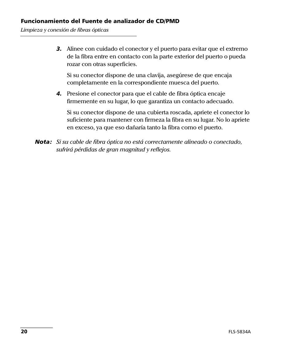 EXFO FLS-5800 CD/PMD Analyzer Source User Manual | Page 26 / 106