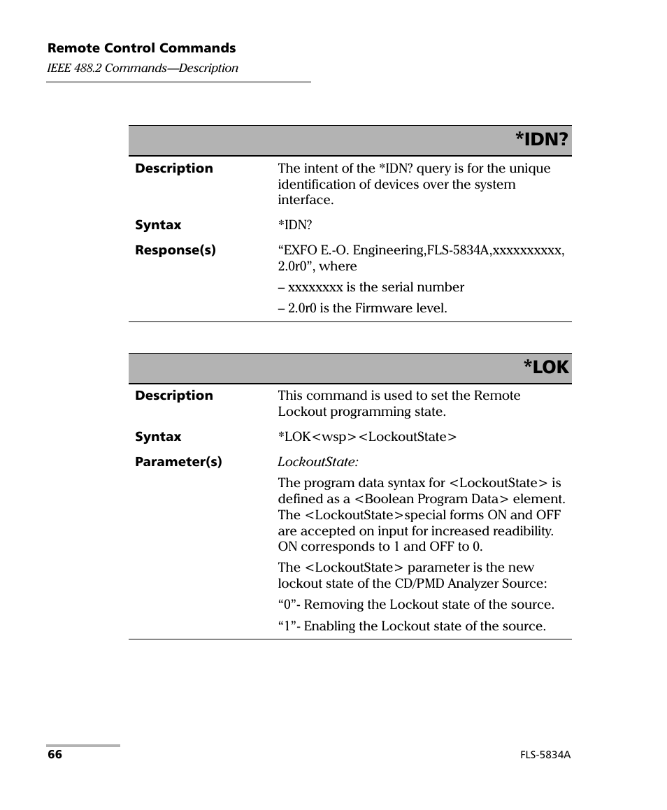 EXFO FLS-5800 CD/PMD Analyzer Source User Manual | Page 72 / 98