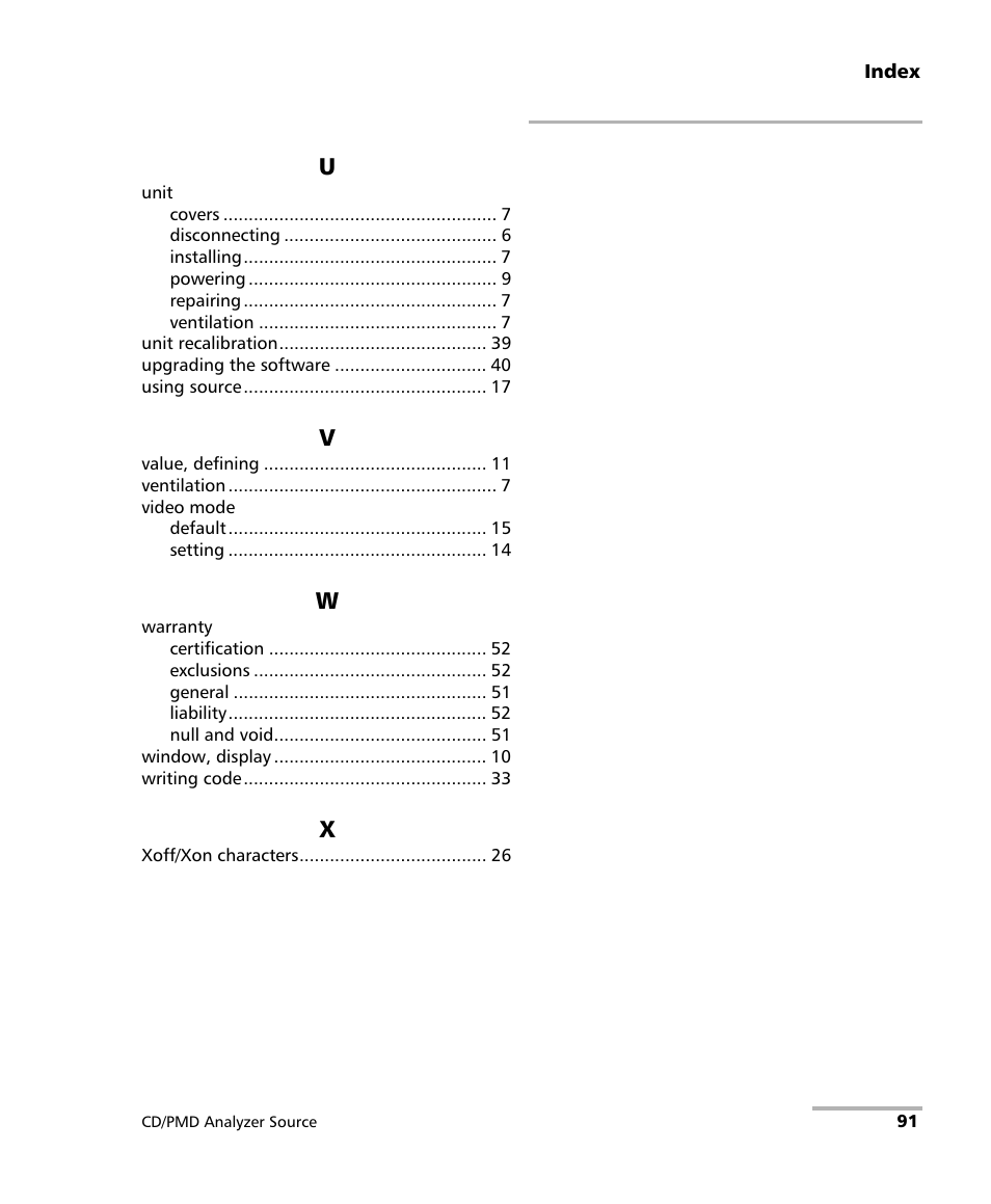 EXFO FLS-5800 CD/PMD Analyzer Source User Manual | Page 97 / 98