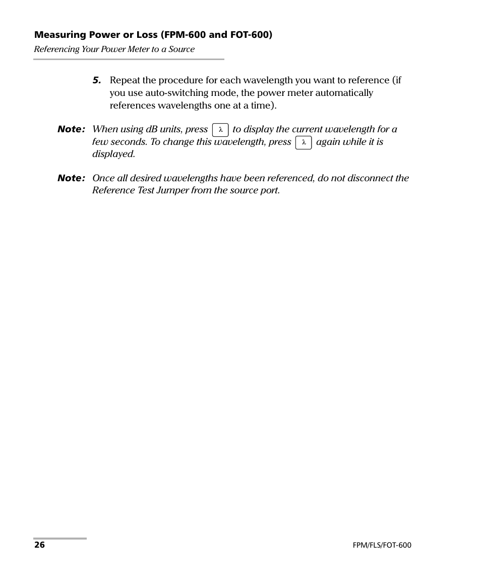 EXFO FPM-600 Power Meter User Manual | Page 32 / 79