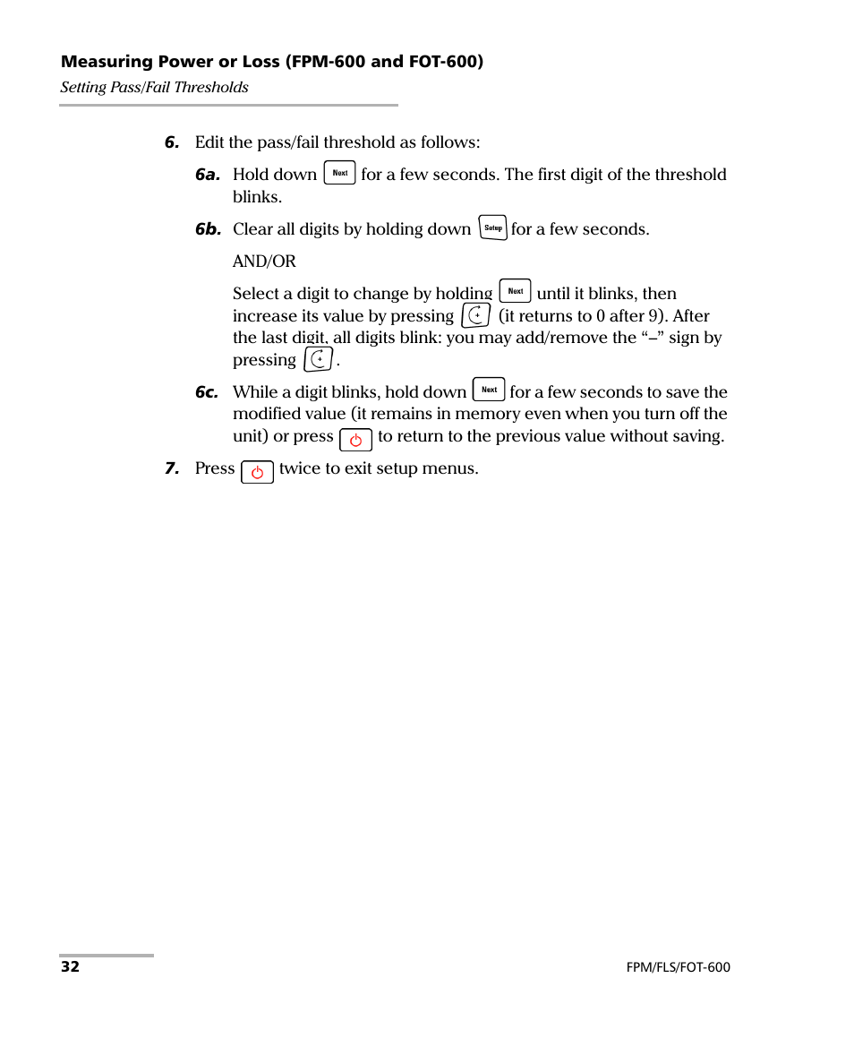 EXFO FPM-600 Power Meter User Manual | Page 38 / 79