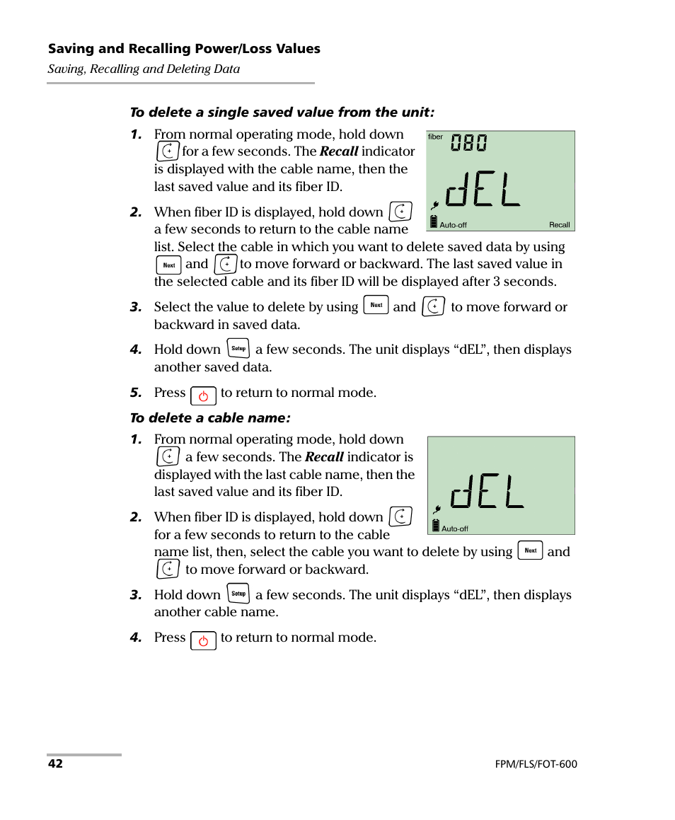 EXFO FPM-600 Power Meter User Manual | Page 48 / 79