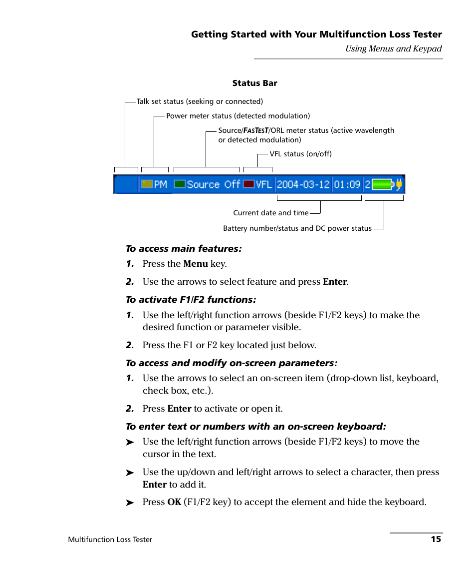 EXFO FOT-930 Multifunction Loss Tester User Manual | Page 23 / 111