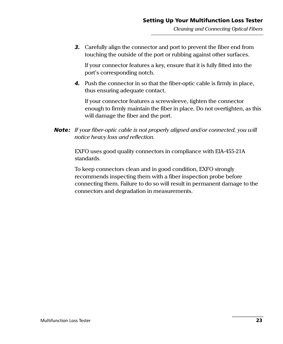 EXFO FOT-930 Multifunction Loss Tester User Manual | Page 31 / 111
