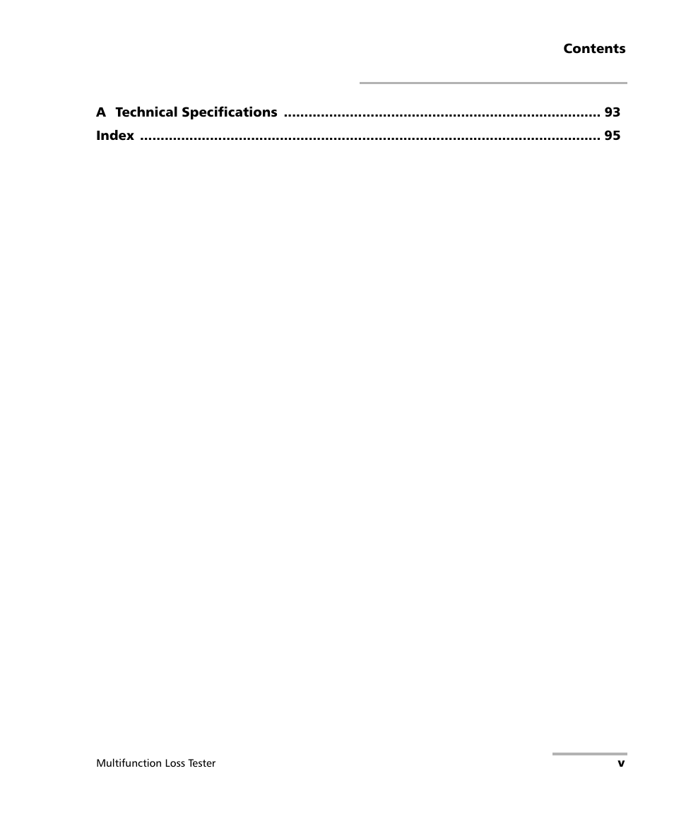 EXFO FOT-930 Multifunction Loss Tester User Manual | Page 5 / 111