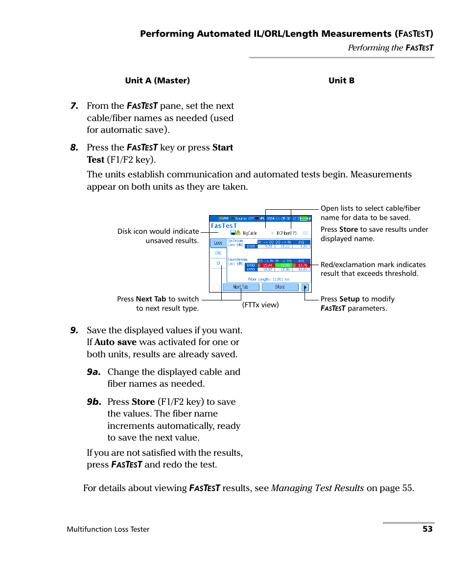 EXFO FOT-930 Multifunction Loss Tester User Manual | Page 61 / 111