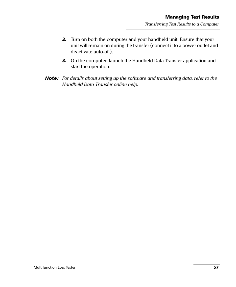 EXFO FOT-930 Multifunction Loss Tester User Manual | Page 65 / 111
