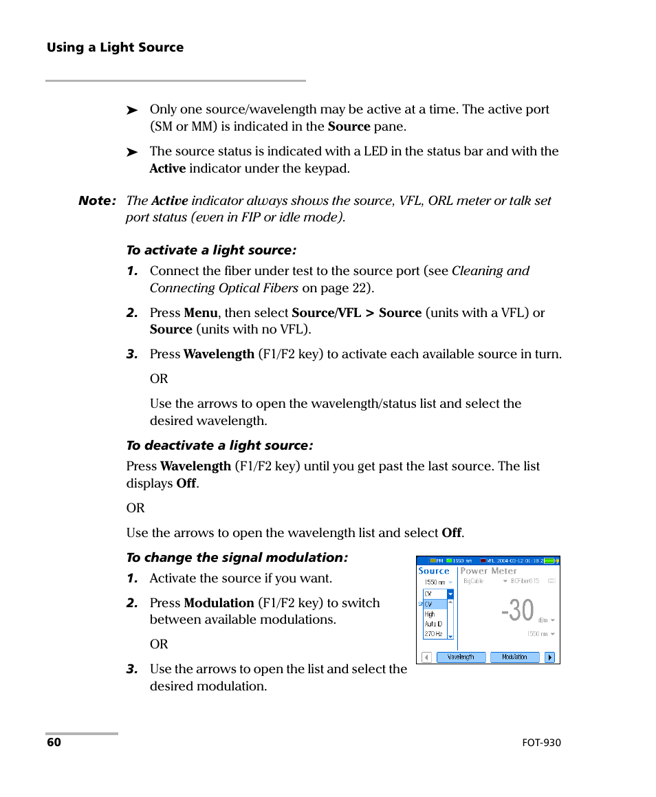 EXFO FOT-930 Multifunction Loss Tester User Manual | Page 68 / 111