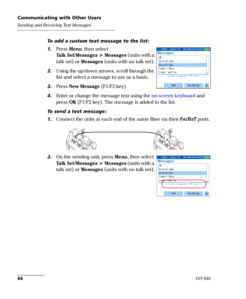 EXFO FOT-930 Multifunction Loss Tester User Manual | Page 74 / 111