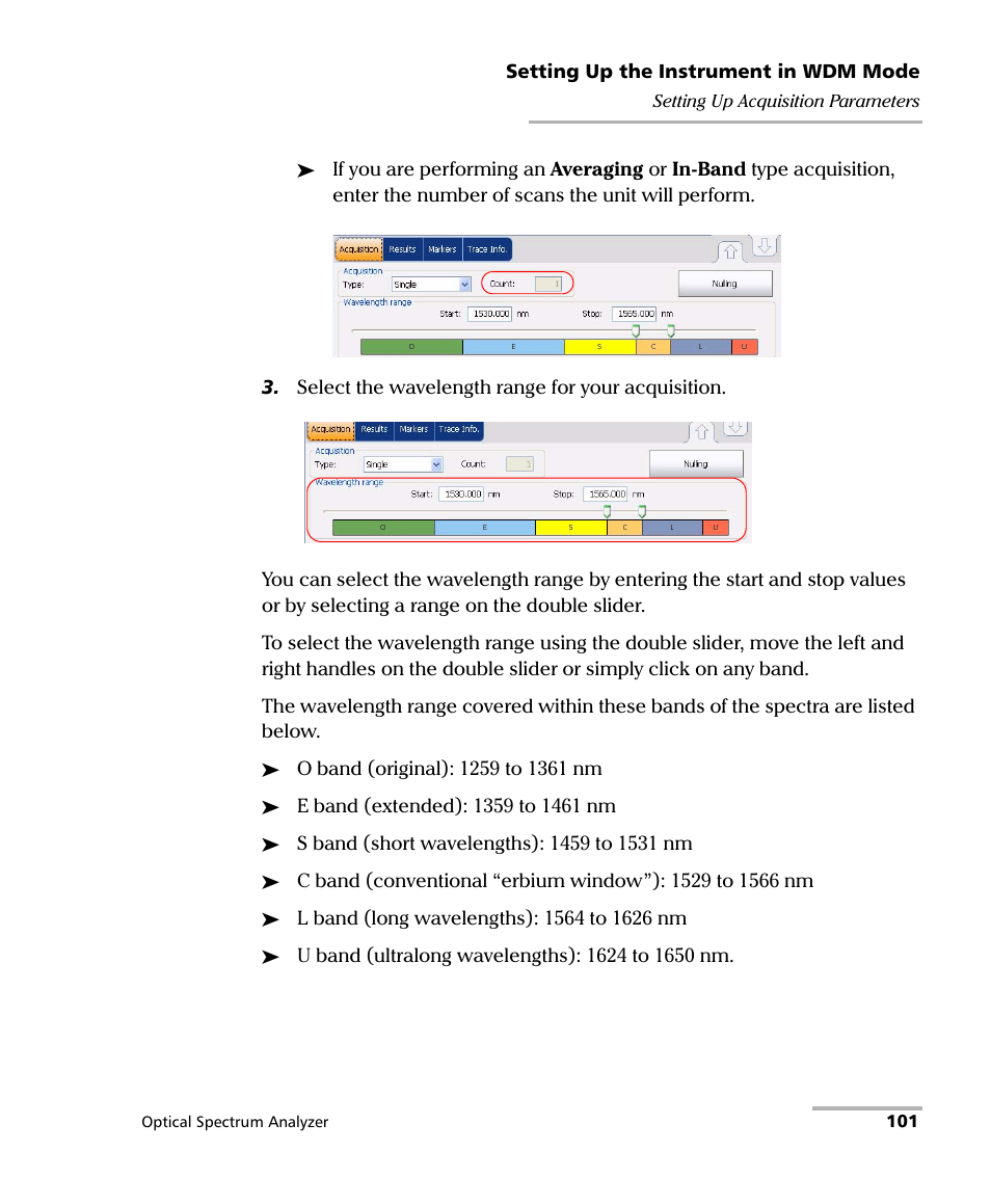 EXFO FTB -5240S/5240BP Optical Spectrum Analyzer for FTB 500 (NS-1434) User Manual | Page 109 / 537