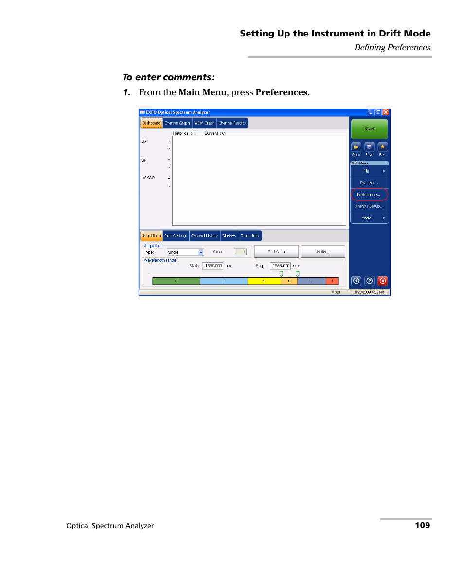 EXFO FTB -5240S/5240BP Optical Spectrum Analyzer for FTB 500 (NS-1434) User Manual | Page 117 / 537