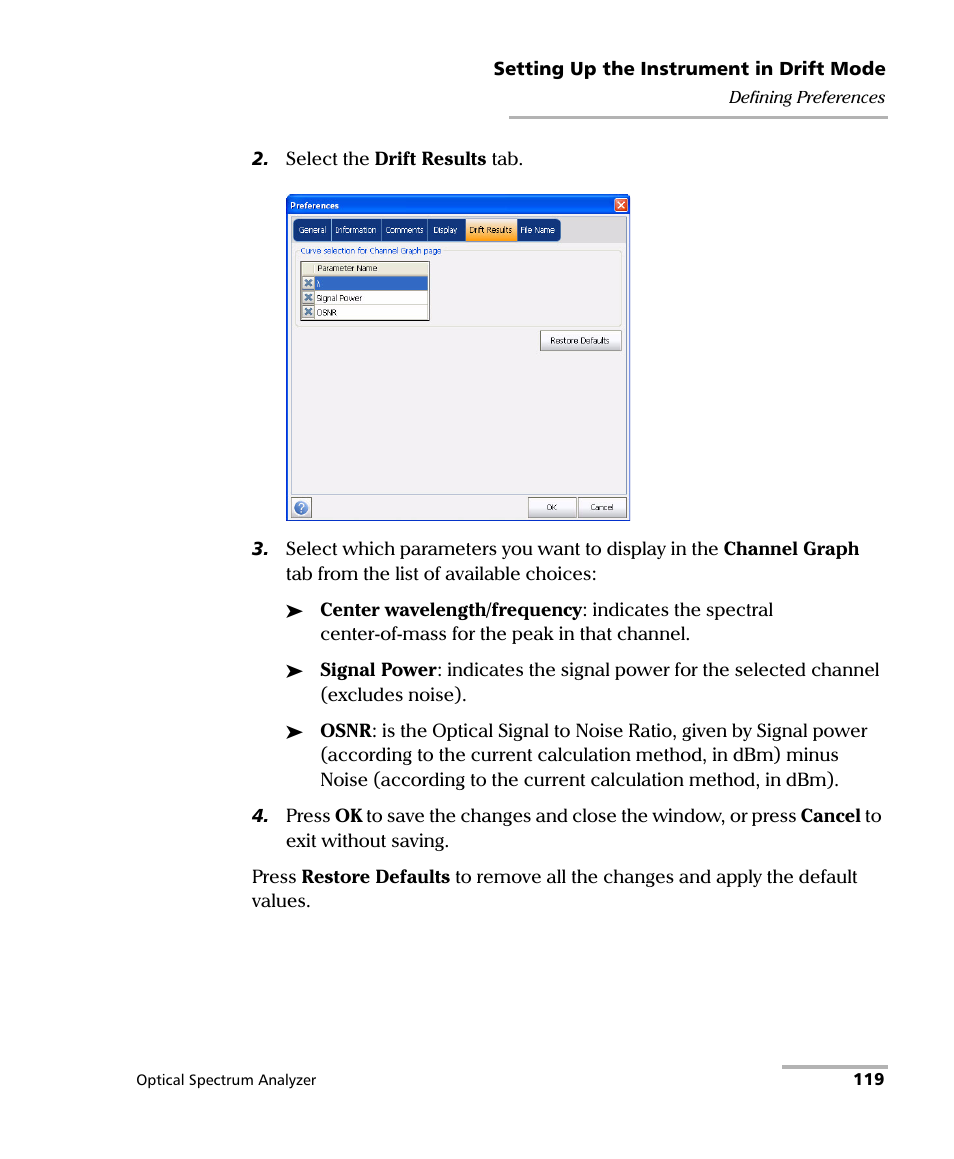 EXFO FTB -5240S/5240BP Optical Spectrum Analyzer for FTB 500 (NS-1434) User Manual | Page 127 / 537