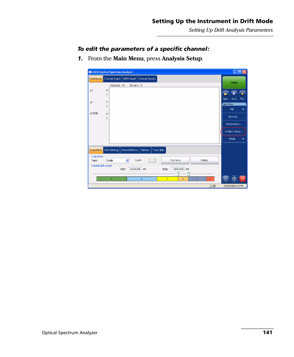 EXFO FTB -5240S/5240BP Optical Spectrum Analyzer for FTB 500 (NS-1434) User Manual | Page 149 / 537