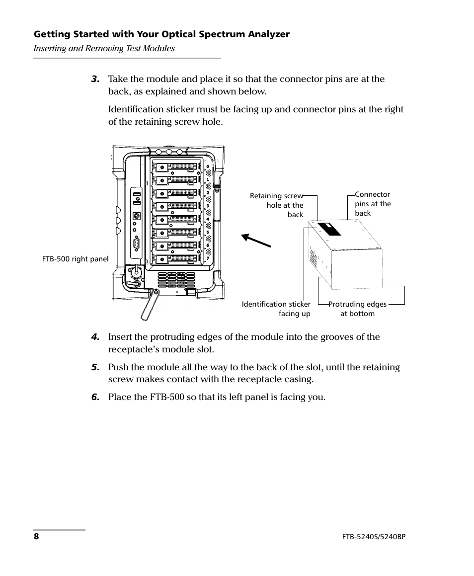 EXFO FTB -5240S/5240BP Optical Spectrum Analyzer for FTB 500 (NS-1434) User Manual | Page 16 / 537
