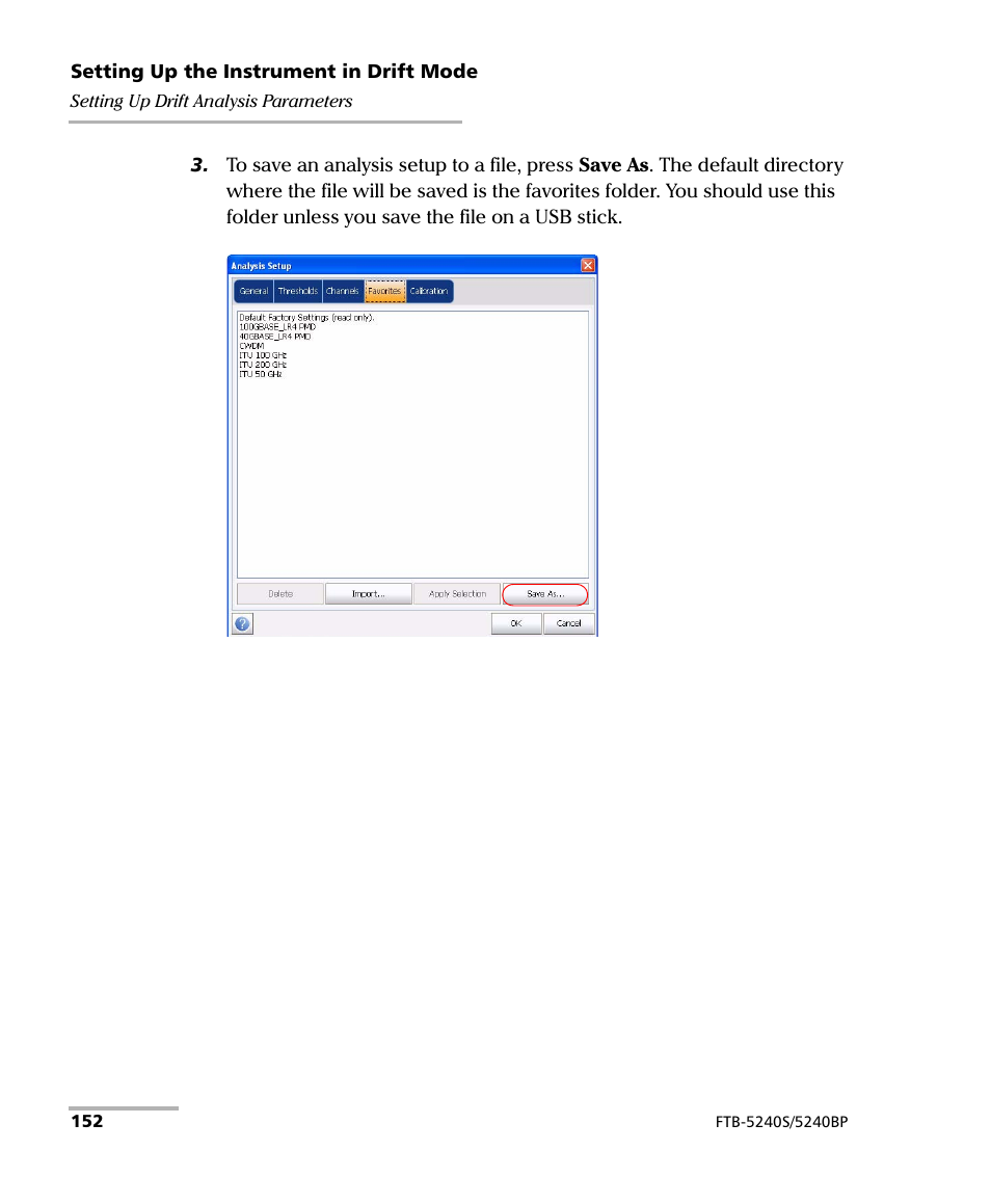 EXFO FTB -5240S/5240BP Optical Spectrum Analyzer for FTB 500 (NS-1434) User Manual | Page 160 / 537