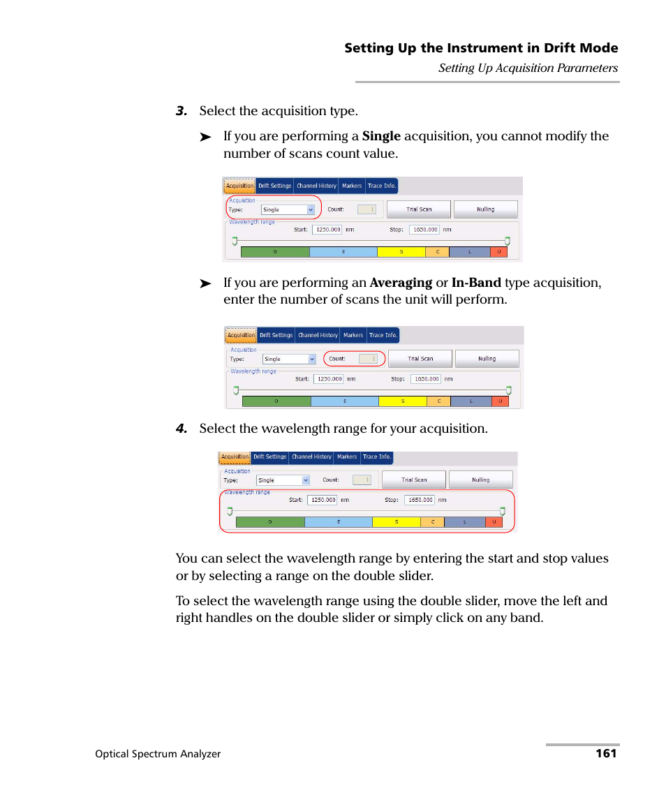 EXFO FTB -5240S/5240BP Optical Spectrum Analyzer for FTB 500 (NS-1434) User Manual | Page 169 / 537