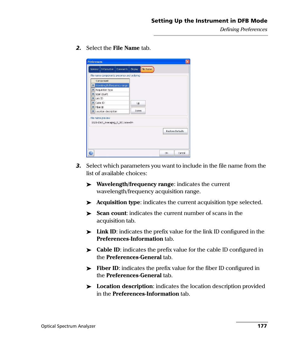 EXFO FTB -5240S/5240BP Optical Spectrum Analyzer for FTB 500 (NS-1434) User Manual | Page 185 / 537