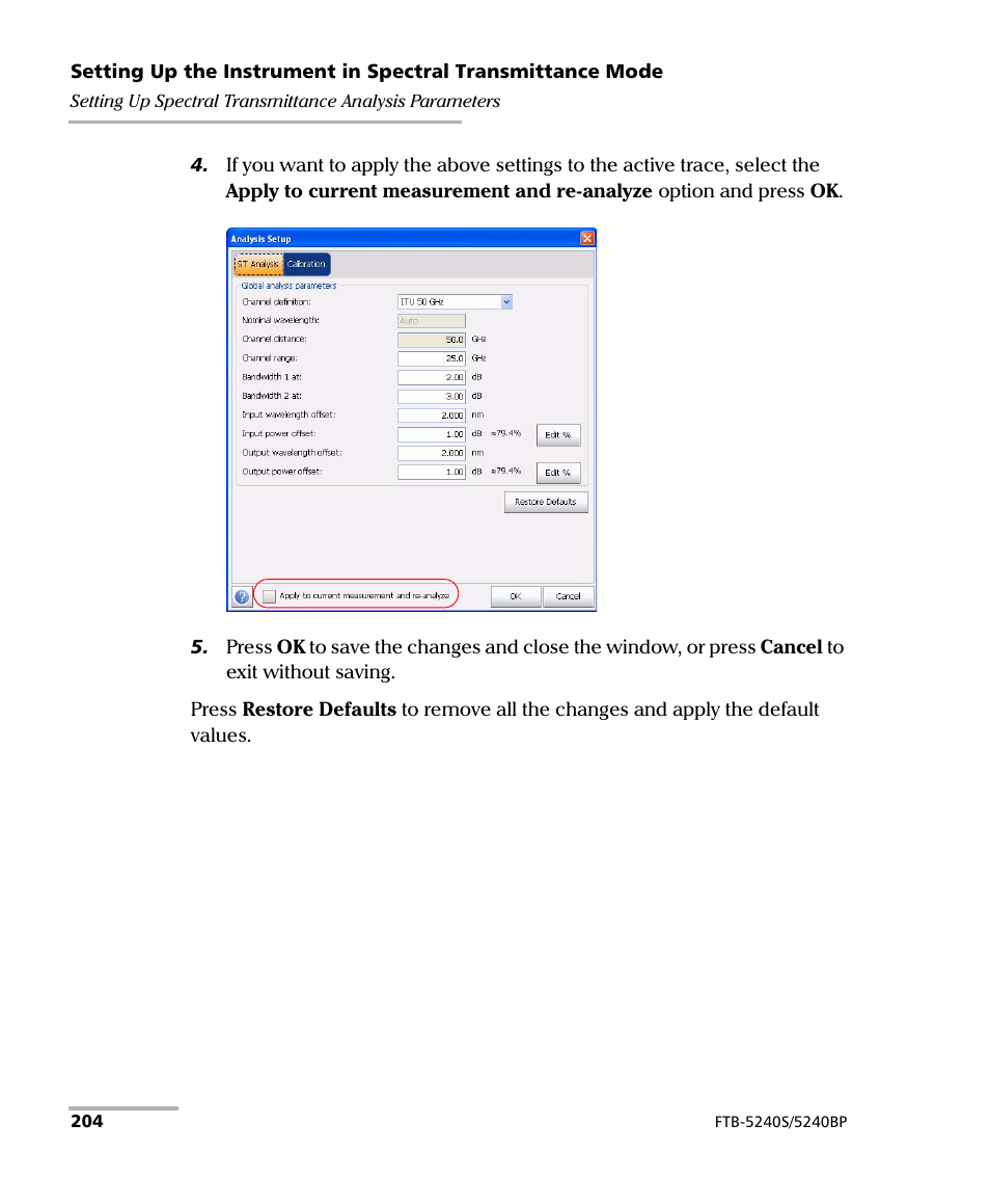 EXFO FTB -5240S/5240BP Optical Spectrum Analyzer for FTB 500 (NS-1434) User Manual | Page 212 / 537