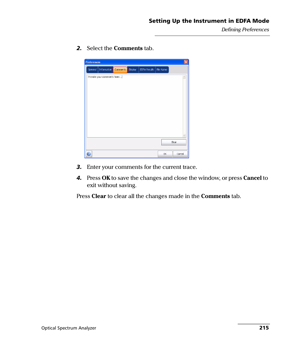 EXFO FTB -5240S/5240BP Optical Spectrum Analyzer for FTB 500 (NS-1434) User Manual | Page 223 / 537