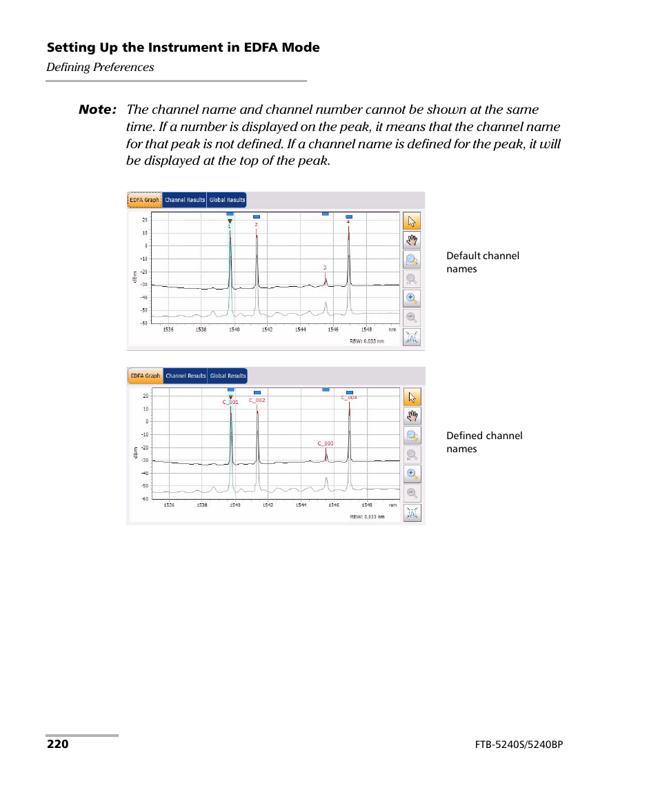 EXFO FTB -5240S/5240BP Optical Spectrum Analyzer for FTB 500 (NS-1434) User Manual | Page 228 / 537