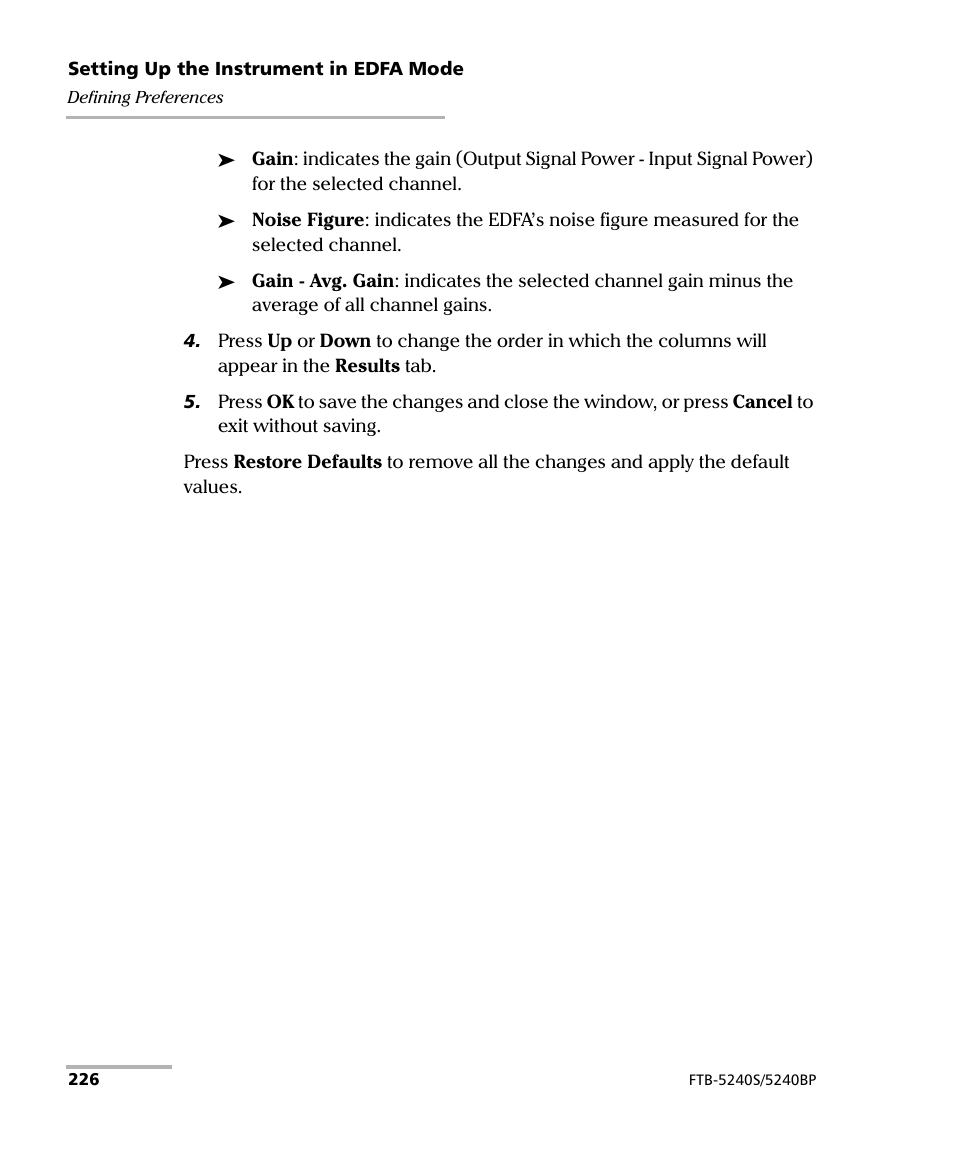 EXFO FTB -5240S/5240BP Optical Spectrum Analyzer for FTB 500 (NS-1434) User Manual | Page 234 / 537