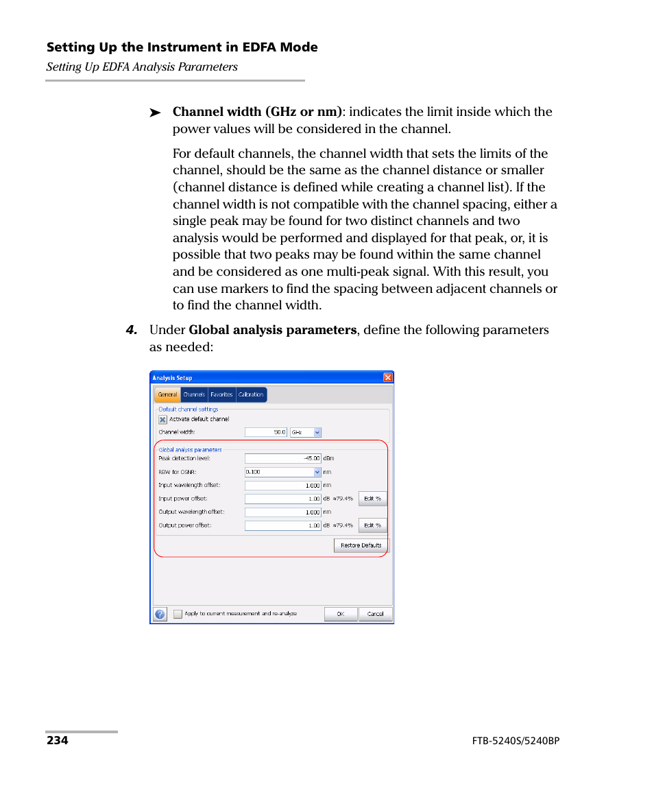 EXFO FTB -5240S/5240BP Optical Spectrum Analyzer for FTB 500 (NS-1434) User Manual | Page 242 / 537
