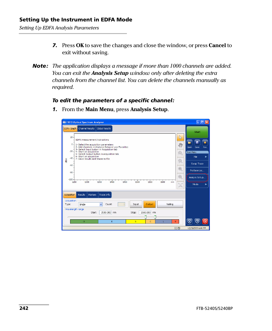 EXFO FTB -5240S/5240BP Optical Spectrum Analyzer for FTB 500 (NS-1434) User Manual | Page 250 / 537