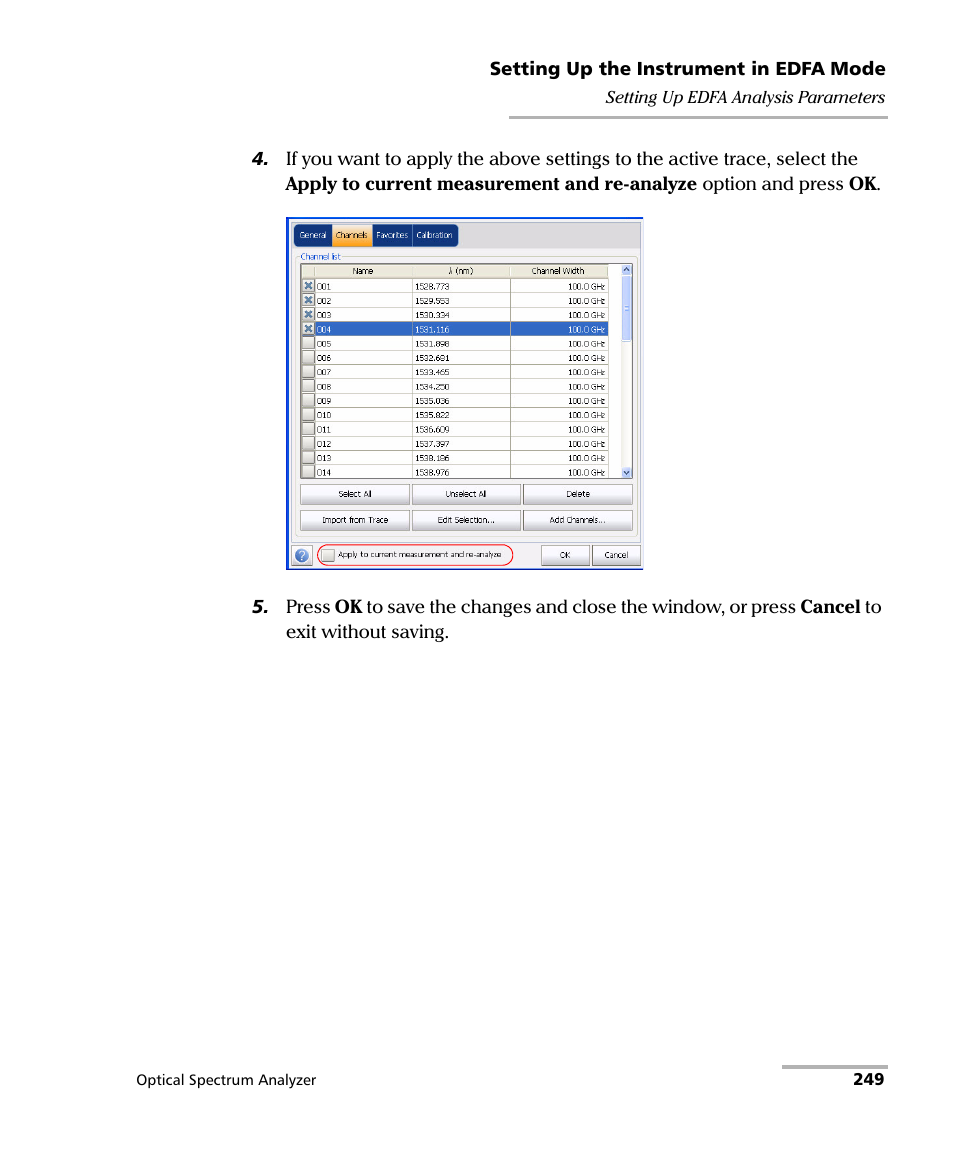 EXFO FTB -5240S/5240BP Optical Spectrum Analyzer for FTB 500 (NS-1434) User Manual | Page 257 / 537