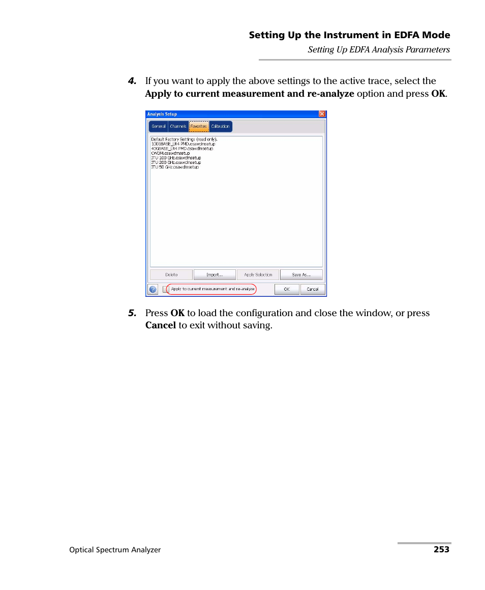 EXFO FTB -5240S/5240BP Optical Spectrum Analyzer for FTB 500 (NS-1434) User Manual | Page 261 / 537