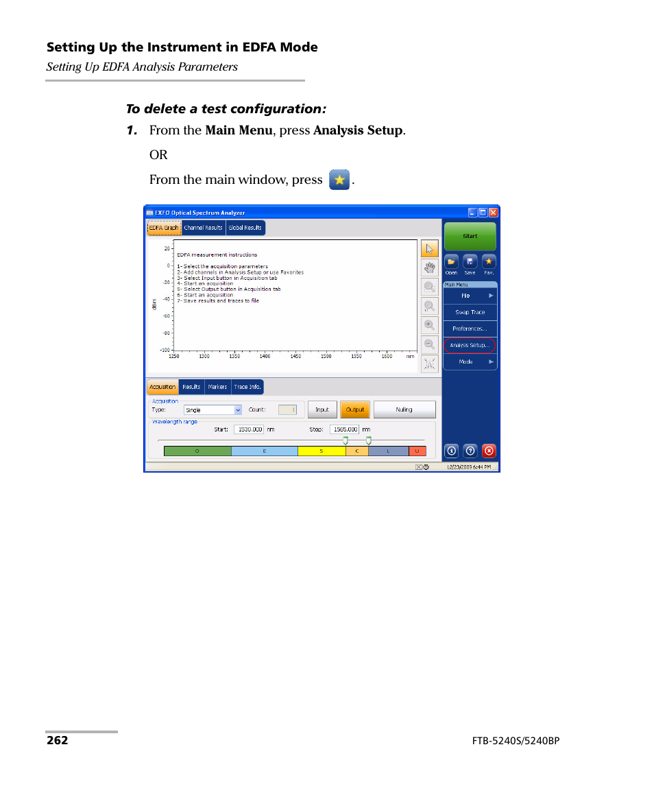 EXFO FTB -5240S/5240BP Optical Spectrum Analyzer for FTB 500 (NS-1434) User Manual | Page 270 / 537