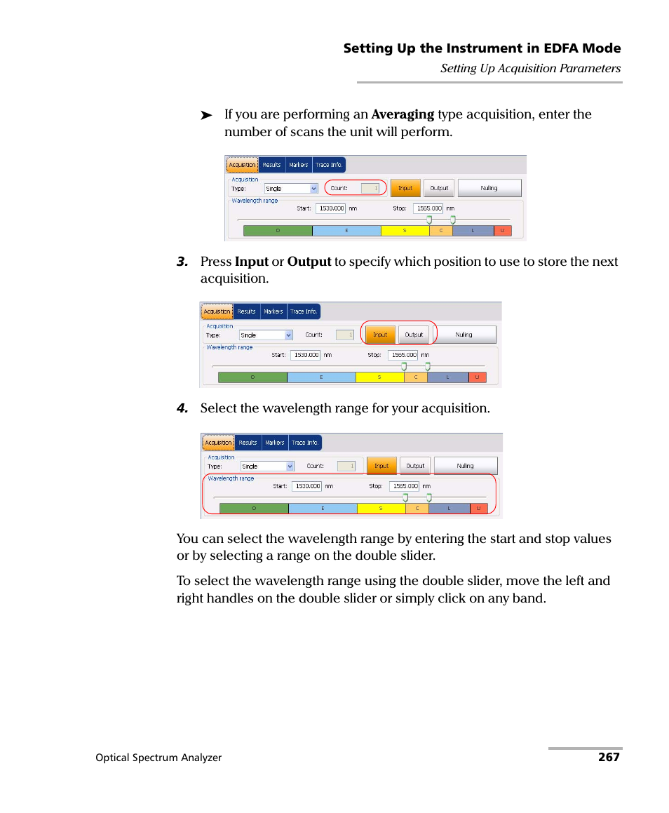 EXFO FTB -5240S/5240BP Optical Spectrum Analyzer for FTB 500 (NS-1434) User Manual | Page 275 / 537