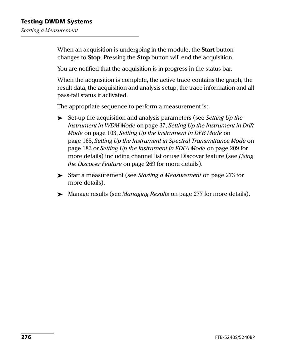 EXFO FTB -5240S/5240BP Optical Spectrum Analyzer for FTB 500 (NS-1434) User Manual | Page 284 / 537
