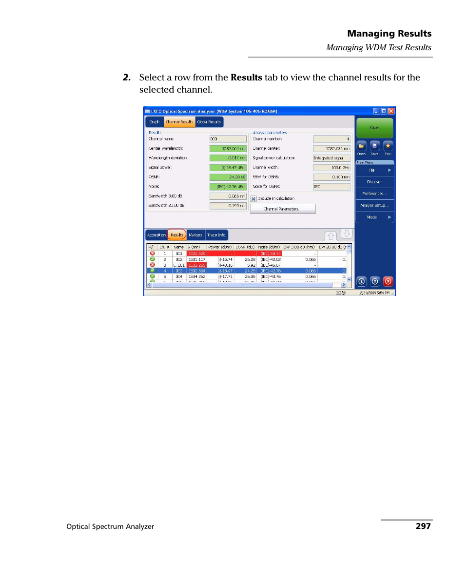 EXFO FTB -5240S/5240BP Optical Spectrum Analyzer for FTB 500 (NS-1434) User Manual | Page 305 / 537