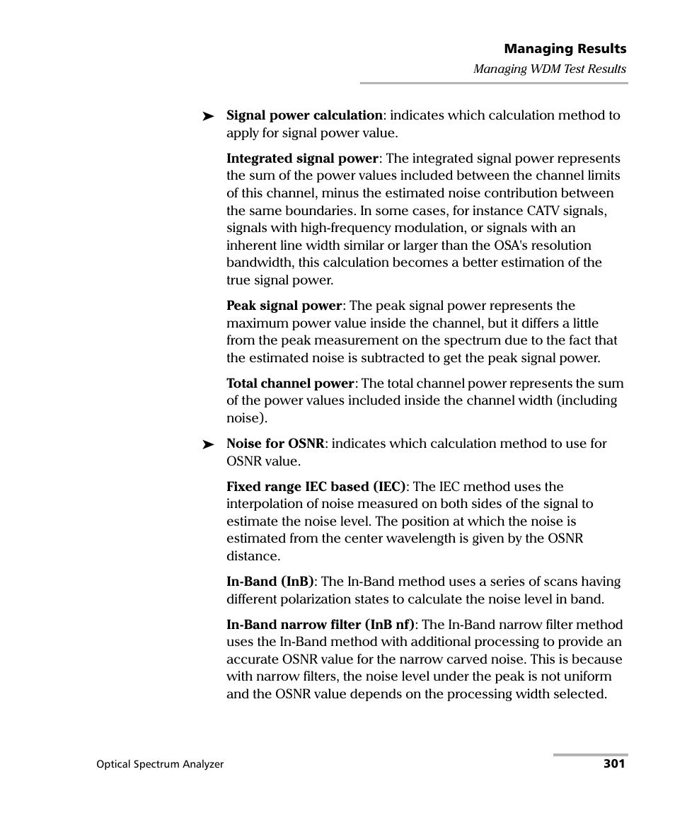 EXFO FTB -5240S/5240BP Optical Spectrum Analyzer for FTB 500 (NS-1434) User Manual | Page 309 / 537