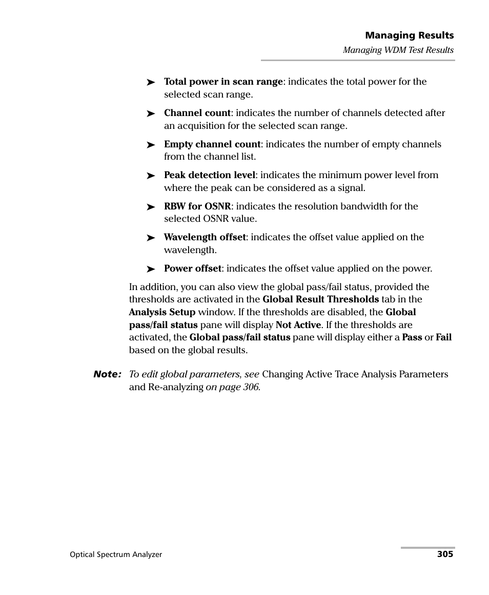 EXFO FTB -5240S/5240BP Optical Spectrum Analyzer for FTB 500 (NS-1434) User Manual | Page 313 / 537