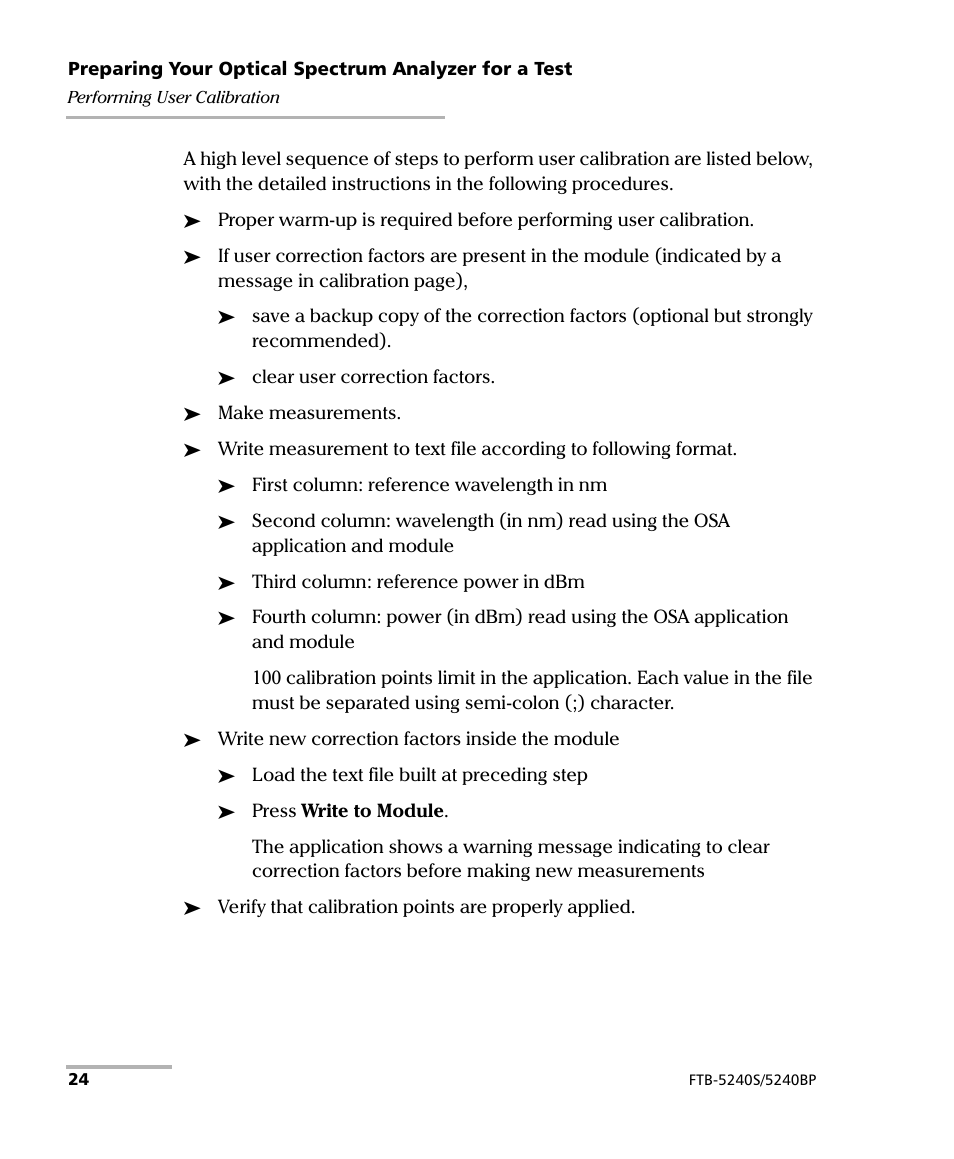 EXFO FTB -5240S/5240BP Optical Spectrum Analyzer for FTB 500 (NS-1434) User Manual | Page 32 / 537