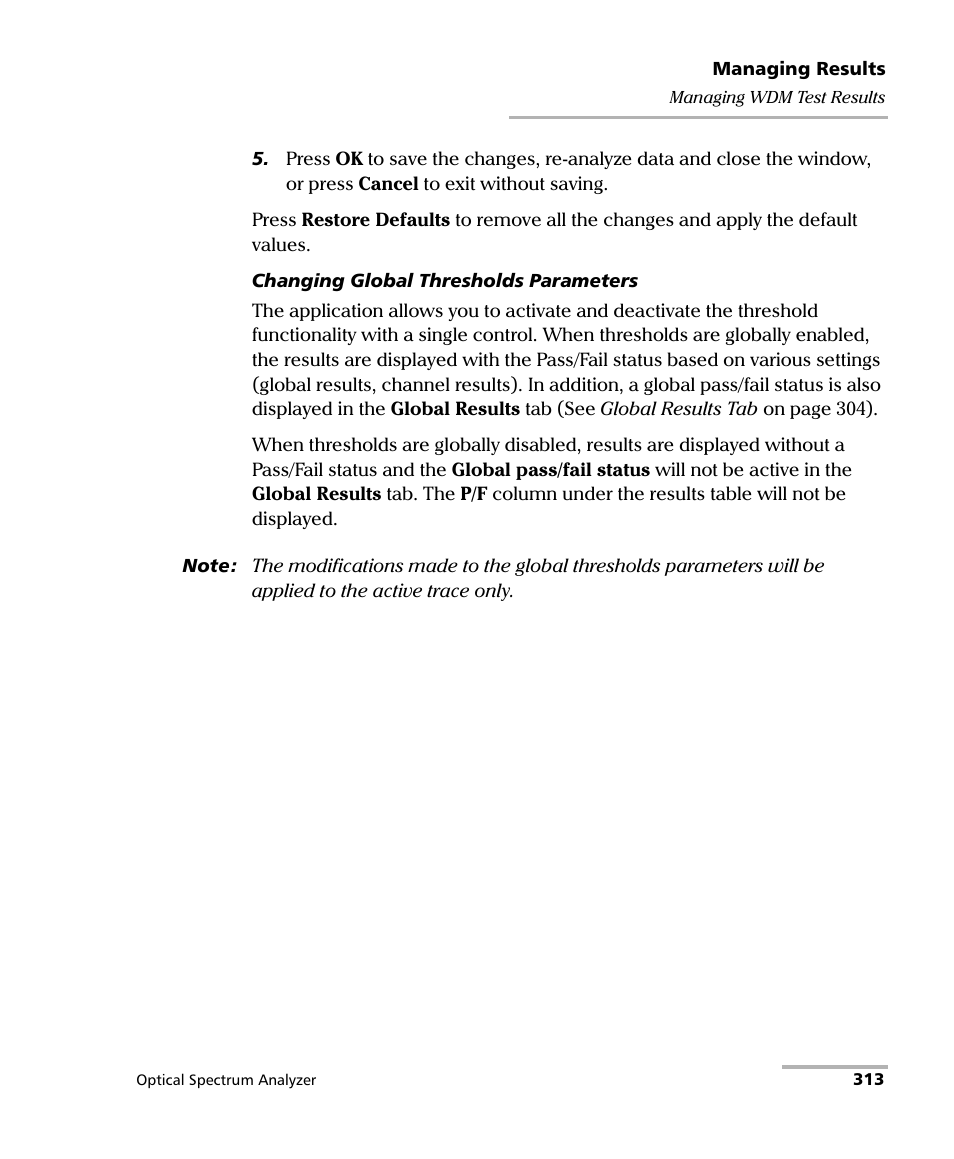 EXFO FTB -5240S/5240BP Optical Spectrum Analyzer for FTB 500 (NS-1434) User Manual | Page 321 / 537
