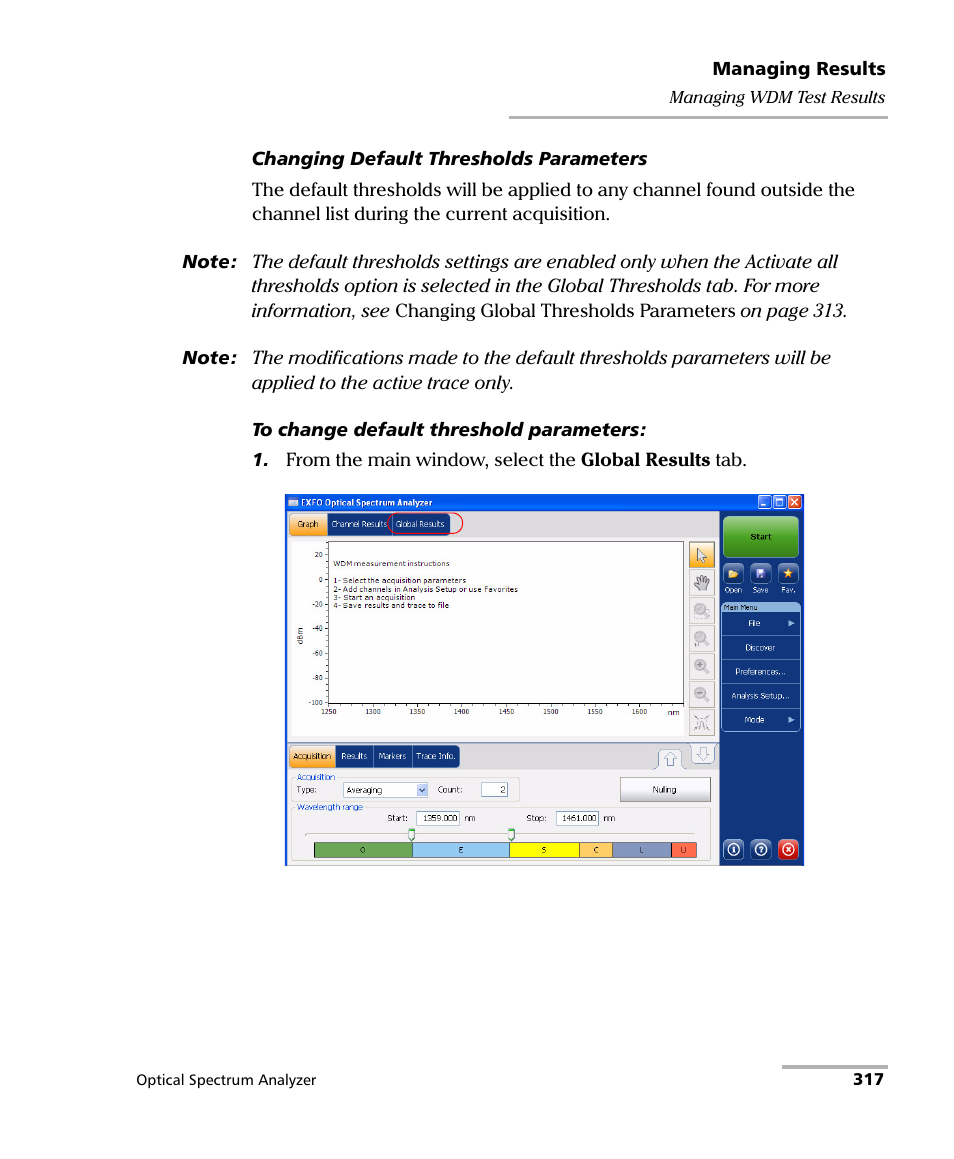 EXFO FTB -5240S/5240BP Optical Spectrum Analyzer for FTB 500 (NS-1434) User Manual | Page 325 / 537