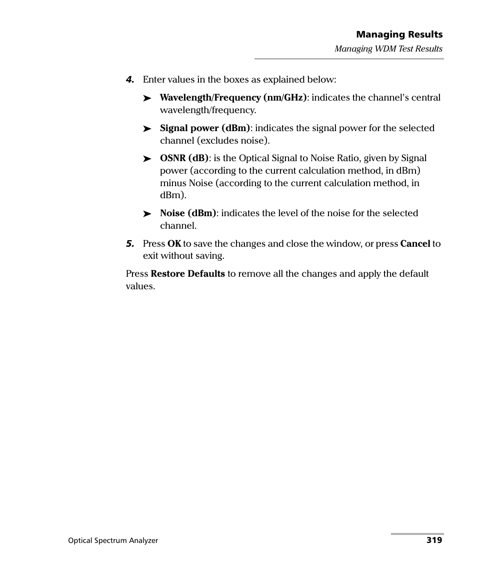 EXFO FTB -5240S/5240BP Optical Spectrum Analyzer for FTB 500 (NS-1434) User Manual | Page 327 / 537