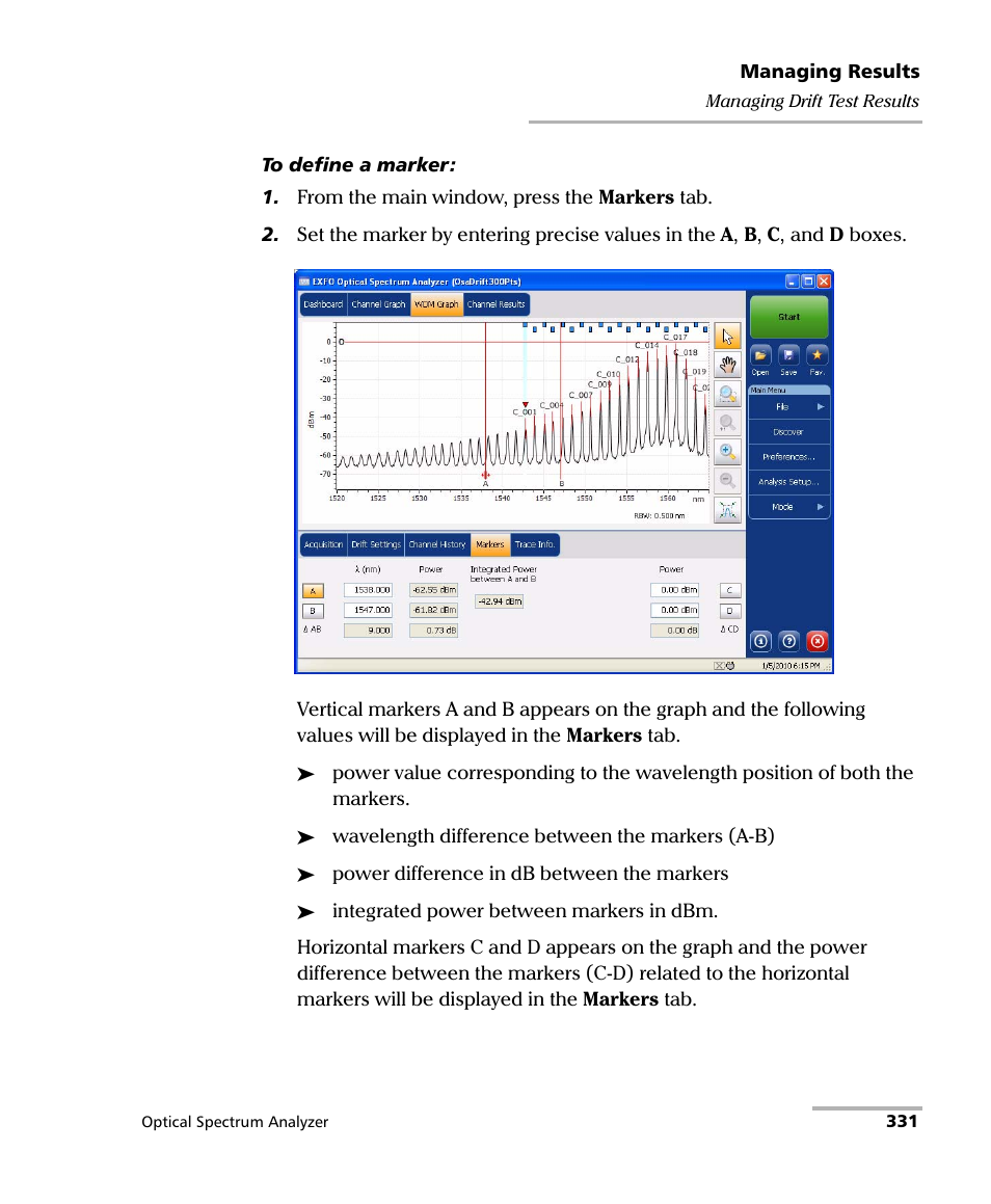 EXFO FTB -5240S/5240BP Optical Spectrum Analyzer for FTB 500 (NS-1434) User Manual | Page 339 / 537
