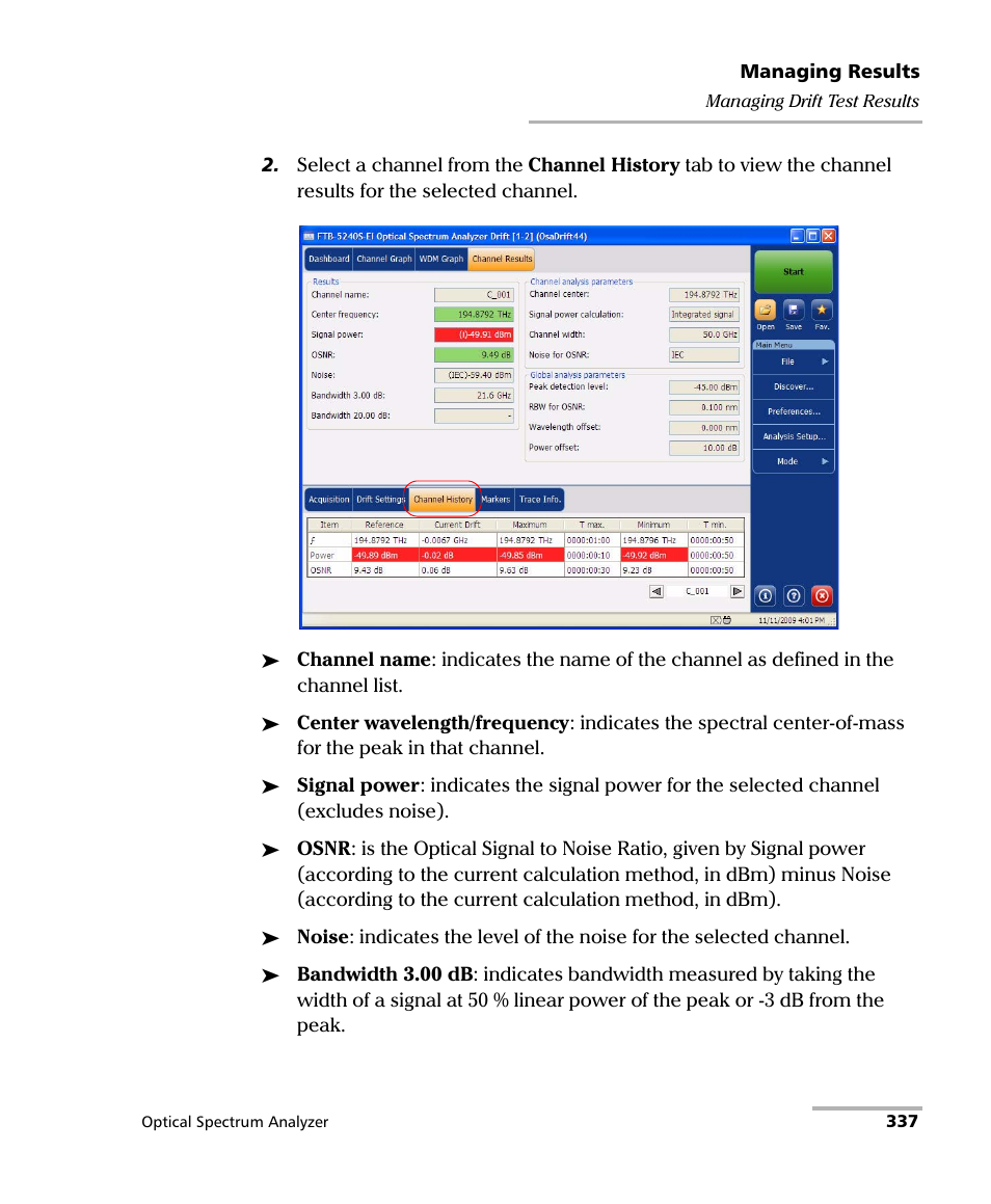 EXFO FTB -5240S/5240BP Optical Spectrum Analyzer for FTB 500 (NS-1434) User Manual | Page 345 / 537