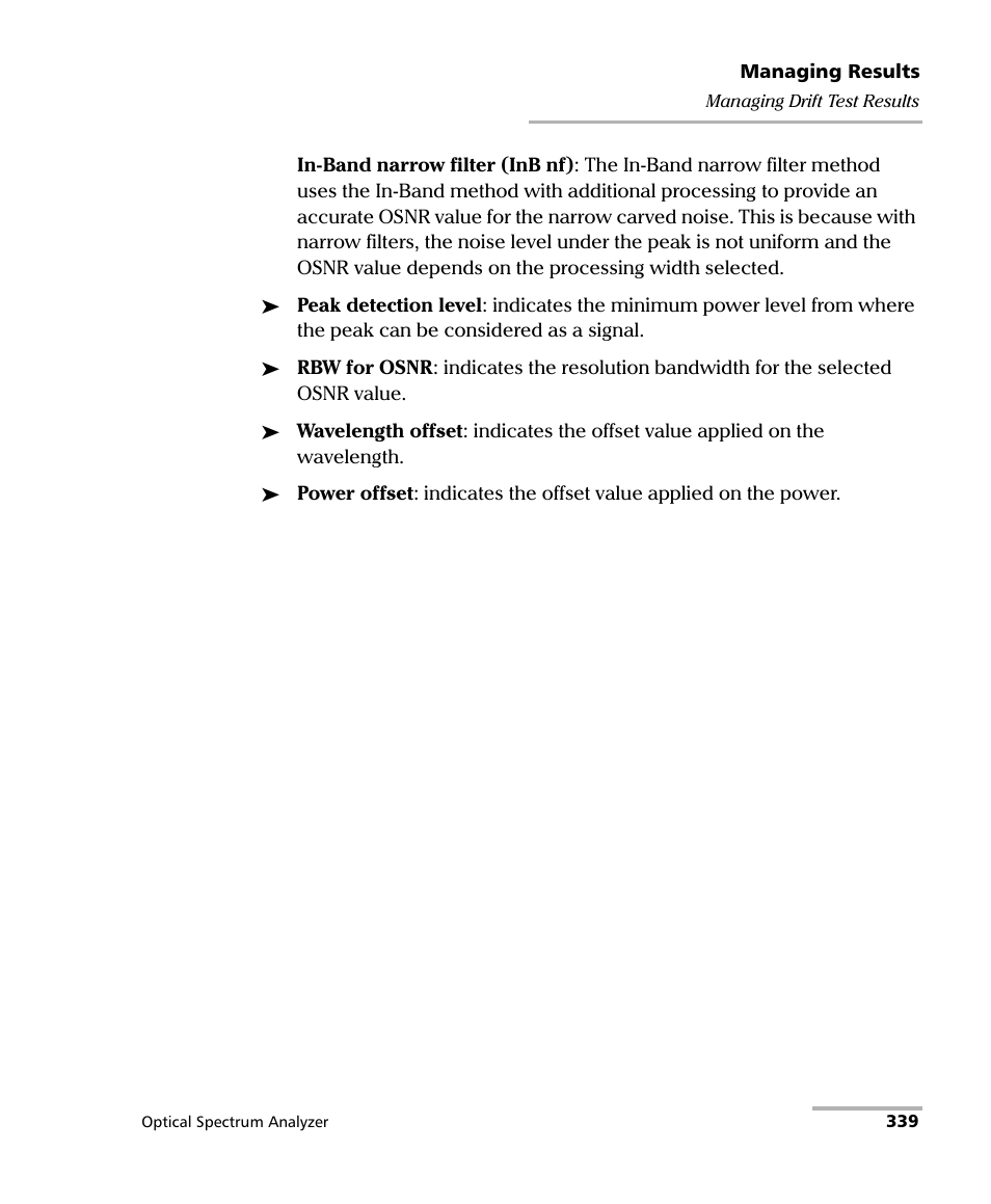 EXFO FTB -5240S/5240BP Optical Spectrum Analyzer for FTB 500 (NS-1434) User Manual | Page 347 / 537