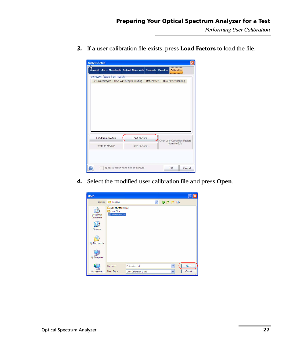 EXFO FTB -5240S/5240BP Optical Spectrum Analyzer for FTB 500 (NS-1434) User Manual | Page 35 / 537