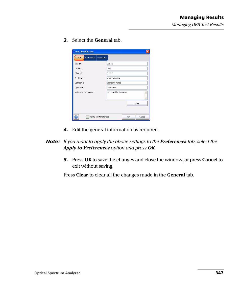 EXFO FTB -5240S/5240BP Optical Spectrum Analyzer for FTB 500 (NS-1434) User Manual | Page 355 / 537