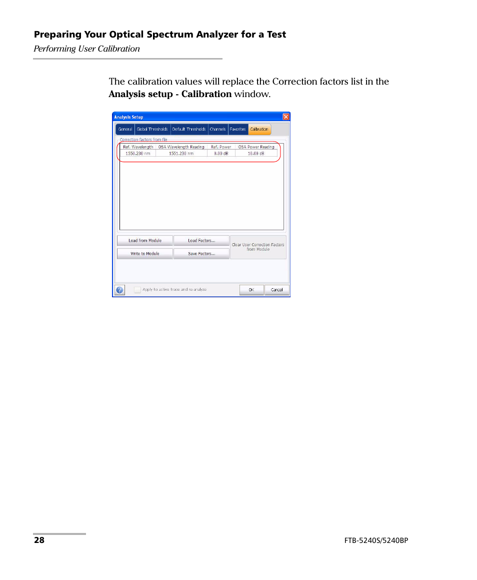EXFO FTB -5240S/5240BP Optical Spectrum Analyzer for FTB 500 (NS-1434) User Manual | Page 36 / 537