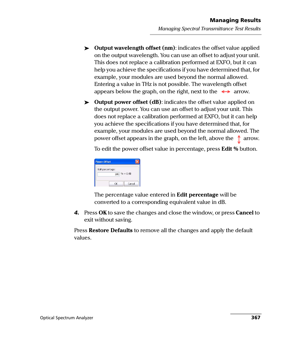 EXFO FTB -5240S/5240BP Optical Spectrum Analyzer for FTB 500 (NS-1434) User Manual | Page 375 / 537