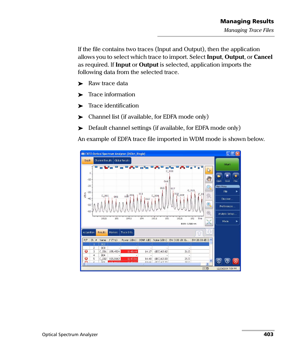 EXFO FTB -5240S/5240BP Optical Spectrum Analyzer for FTB 500 (NS-1434) User Manual | Page 411 / 537