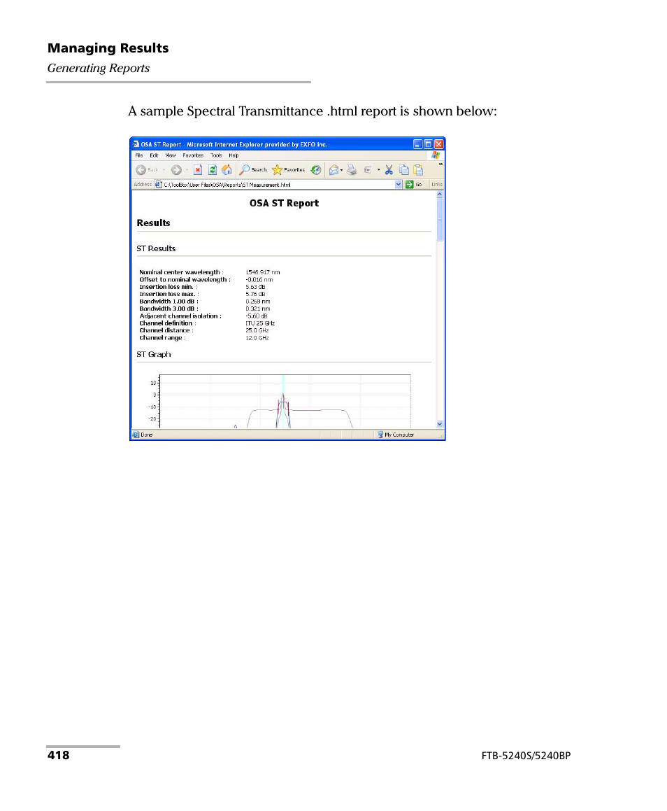 EXFO FTB -5240S/5240BP Optical Spectrum Analyzer for FTB 500 (NS-1434) User Manual | Page 426 / 537