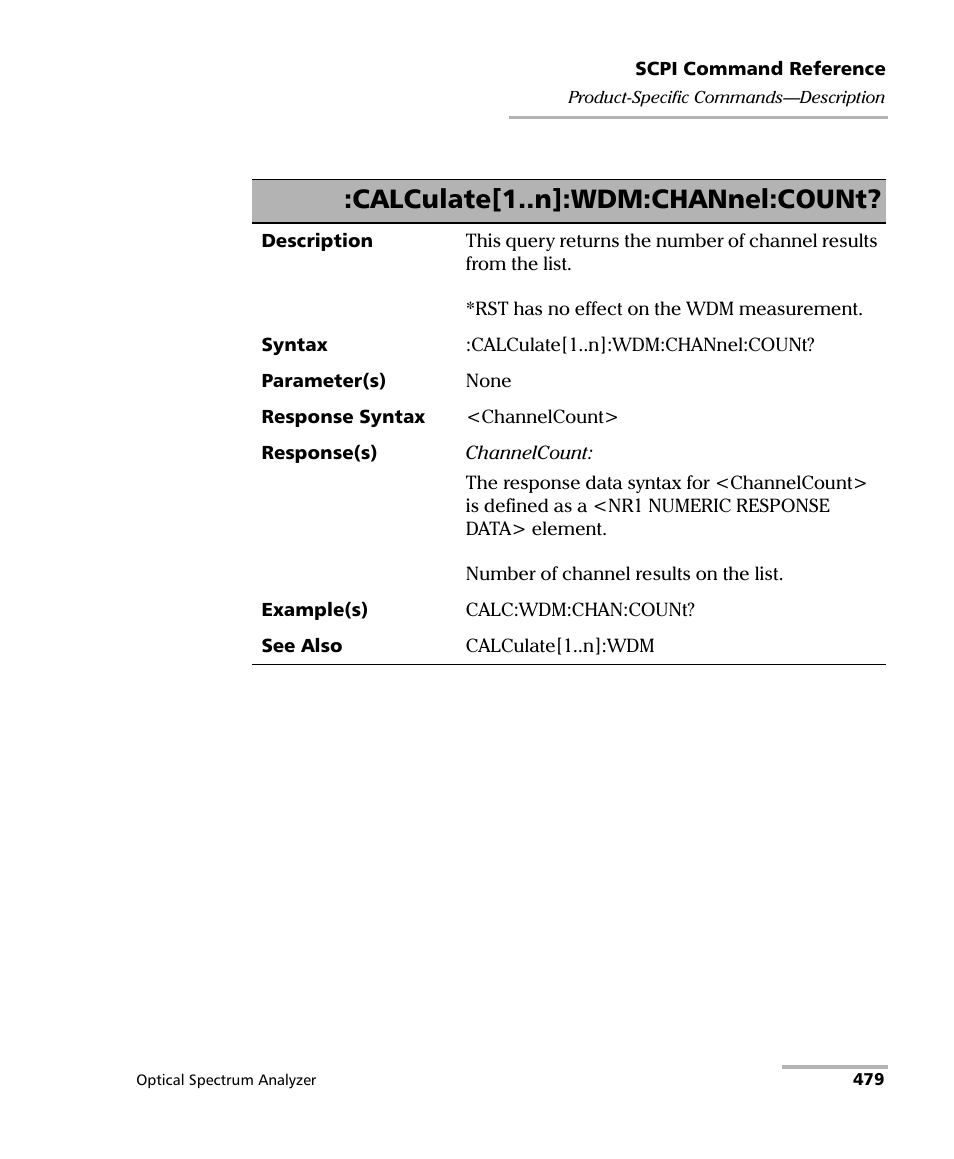 Calculate[1..n]:wdm:channel:count | EXFO FTB -5240S/5240BP Optical Spectrum Analyzer for FTB 500 (NS-1434) User Manual | Page 487 / 537