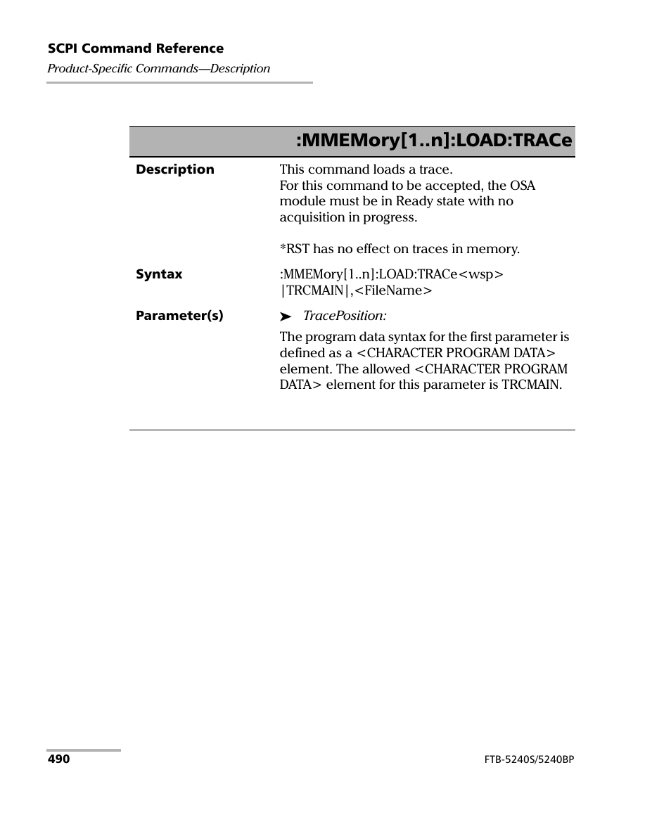 EXFO FTB -5240S/5240BP Optical Spectrum Analyzer for FTB 500 (NS-1434) User Manual | Page 498 / 537